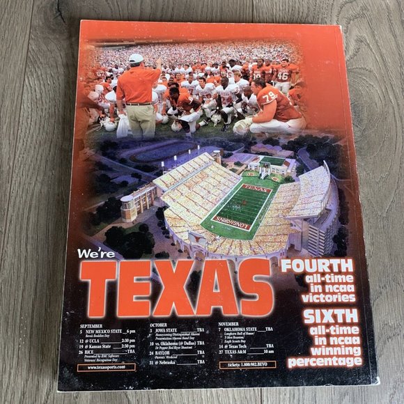 1998 Texas Football Media Guide Longhorns Ricky Williams Heisman Candidate - Picture 2 of 10